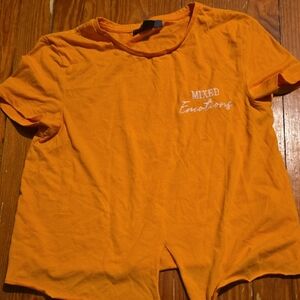 Primark Vibrant Orange Crop Top